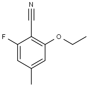2-Ethoxy-6-fluoro-4-methylbenzonitrile,2169538-29-6,结构式