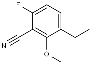 3-Ethyl-6-fluoro-2-methoxybenzonitrile Structure