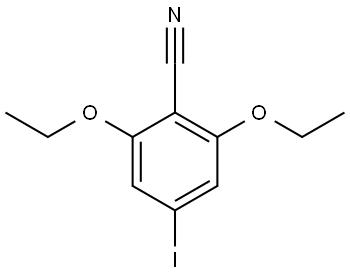 2,6-Diethoxy-4-iodobenzonitrile,2169576-87-6,结构式