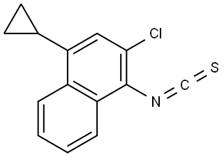 2-氯-4-环丙基-1-异硫氰基萘, 2170177-13-4, 结构式