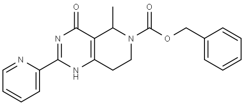 benzyl 4-hydroxy-5-methyl-2-(2-pyridyl)-7,8-dihydro-5H-pyrido[4,3-d]pyrimidine-6-carboxylate|