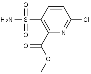 Methyl 6-chloro-3-sulfamoylpicolinate Struktur