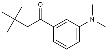 1-[3-(Dimethylamino)phenyl]-3,3-dimethyl-1-butanone,2173101-23-8,结构式