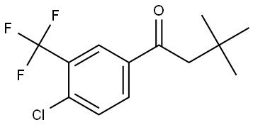 1-[4-Chloro-3-(trifluoromethyl)phenyl]-3,3-dimethyl-1-butanone Structure