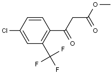 Methyl 4-chloro-β-oxo-2-(trifluoromethyl)benzenepropanoate,2173140-80-0,结构式