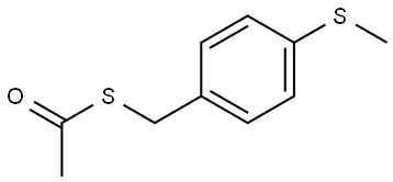 S-[[4-(Methylthio)phenyl]methyl] ethanethioate Structure