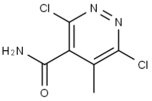 3,6-dichloro-5-methylpyridazine-4-carboxamide Structure