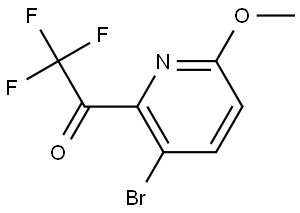 1-(3-Bromo-6-methoxypyridin-2-yl)-2,2,2-trifluoroethanone 化学構造式