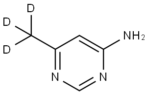 6-(methyl-d3)pyrimidin-4-amine 结构式