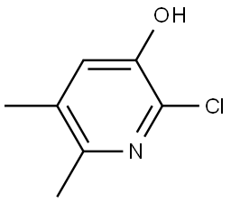 2-Chloro-5,6-dimethyl-3-pyridinol Struktur