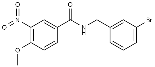 N-(3-bromobenzyl)-4-methoxy-3-nitrobenzamide Structure