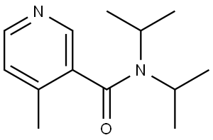 4-Methyl-N,N-bis(1-methylethyl)-3-pyridinecarboxamide 结构式