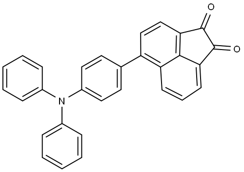 5-(4-(DIPHENYLAMINO)PHENYL)ACENAPHTHYLENE-1,2-DIONE, 2188184-01-0, 结构式