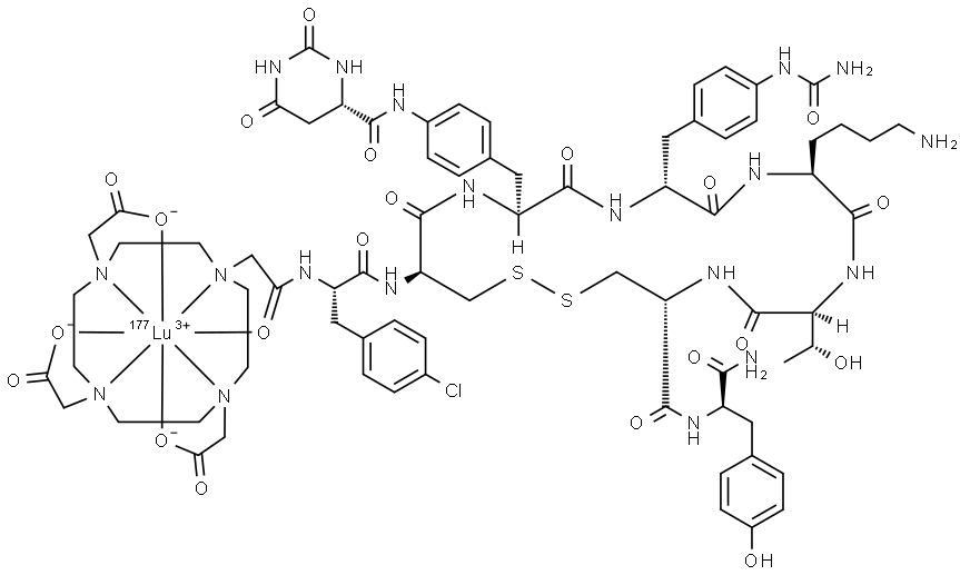 Lutetium Lu 177 Satoreotide Tetraxetan Structure