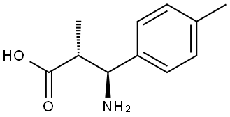 (2R,3S)-3-Amino-2-methyl-3-p-tolyl-propionic acid 结构式