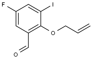 5-Fluoro-3-iodo-2-(2-propen-1-yloxy)benzaldehyde 结构式