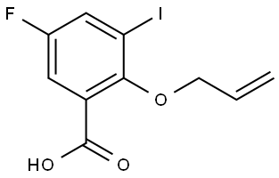 5-Fluoro-3-iodo-2-(2-propen-1-yloxy)benzoic acid Struktur