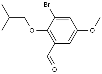 3-Bromo-5-methoxy-2-(2-methylpropoxy)benzaldehyde|