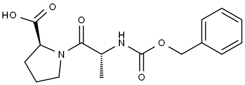 CBZ-D丙氨酸-L-脯氨酸 结构式