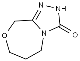 2,6,7,9-四氢-3H,5H-[1,2,4]三唑[3,4-C][1,4]噁唑啉-3-酮,2222743-27-1,结构式