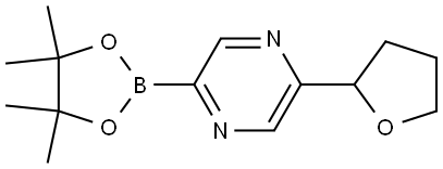 2-(tetrahydrofuran-2-yl)-5-(4,4,5,5-tetramethyl-1,3,2-dioxaborolan-2-yl)pyrazine|