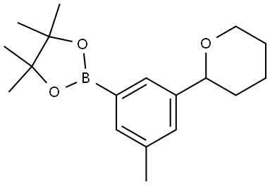 3-(Oxan-2-yl)-5-methylphenylboronic acid pinacol ester Struktur