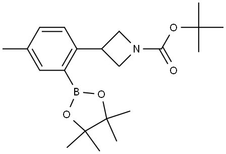 tert-butyl 3-(4-methyl-2-(4,4,5,5-tetramethyl-1,3,2-dioxaborolan-2-yl)phenyl)azetidine-1-carboxylate|