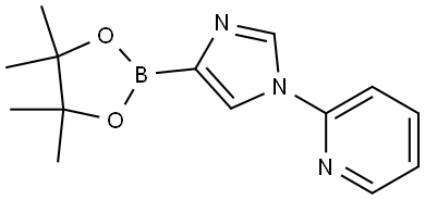 2-(4-(4,4,5,5-tetramethyl-1,3,2-dioxaborolan-2-yl)-1H-imidazol-1-yl)pyridine Structure