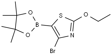 4-Bromo-2-ethoxythiazole-5-boronic acid pinacol ester Struktur