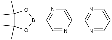 2-(5-(4,4,5,5-tetramethyl-1,3,2-dioxaborolan-2-yl)pyrazin-2-yl)pyrimidine Structure