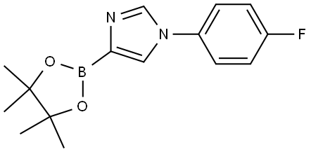 1-(4-fluorophenyl)-4-(4,4,5,5-tetramethyl-1,3,2-dioxaborolan-2-yl)-1H-imidazole,2223037-83-8,结构式