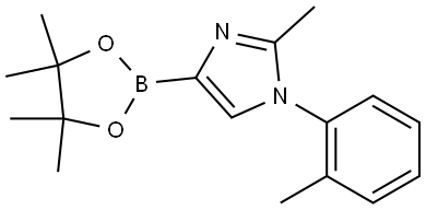 2-methyl-4-(4,4,5,5-tetramethyl-1,3,2-dioxaborolan-2-yl)-1-(o-tolyl)-1H-imidazole Struktur