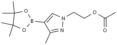 3-Methyl-1-(2-Acetoxyethyl)pyrazole-4-boronic acid pinacol ester Structure
