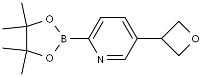 5-(oxetan-3-yl)-2-(4,4,5,5-tetramethyl-1,3,2-dioxaborolan-2-yl)pyridine Struktur