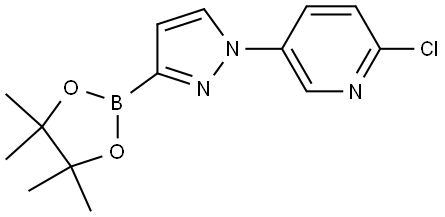 1-(6-Chloro-3-pyridyl)-1H-pyrazole-3-boronic acid pinacol ester Structure