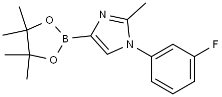 1-(3-fluorophenyl)-2-methyl-4-(4,4,5,5-tetramethyl-1,3,2-dioxaborolan-2-yl)-1H-imidazole Structure