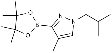 4-Methyl-1-(iso-butyl)-1H-pyrazole-3-boronic acid pinacol ester,2223051-47-4,结构式