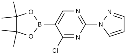 4-Chloro-2-(1H-pyrazol-1-yl)pyrimidine-5-boronic acid pinacol ester|