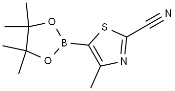 4-Methyl-2-cyanothiazole-5-boronic acid pinacol ester Struktur