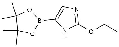 2-(Ethoxy)imidazole-4-boronic acid pinacol ester 化学構造式