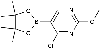 4-Chloro-2-(methoxy)pyrimidine-5-boronic acid pinacol ester Structure