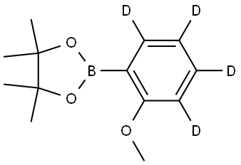 2-(2-methoxyphenyl-3,4,5,6-d4)-4,4,5,5-tetramethyl-1,3,2-dioxaborolane,2225873-47-0,结构式