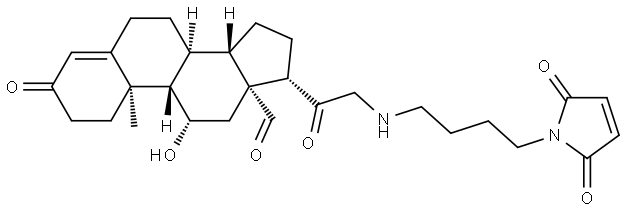 2226085-78-3 Pregn-4-en-18-al, 21-[[4-(2,5-dihydro-2,5-dioxo-1H-pyrrol-1-yl)butyl]amino]-11-hydroxy-3,20-dioxo-, (11β)-