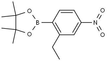 2-(2-ethyl-4-nitrophenyl)-4,4,5,5-tetramethyl-1,3,2-dioxaborolane,2226388-04-9,结构式