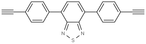 4,7-bis(4-ethynylphenyl)benzo[c][1,2,5]thiadiazole 化学構造式