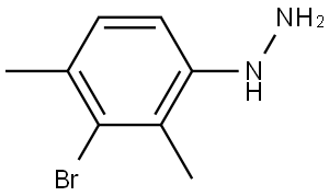 (3-bromo-2,4-dimethylphenyl)hydrazine Struktur