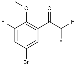 1-(5-bromo-3-fluoro-2-methoxyphenyl)-2,2-difluoroethanone,2229355-04-6,结构式
