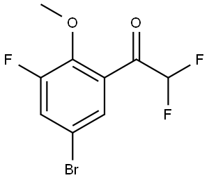 1-(5-bromo-3-fluoro-2-methoxyphenyl)-2,2-difluoroethanone|