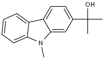 2-(9-methyl-9H-carbazol-2-yl)propan-2-ol 结构式