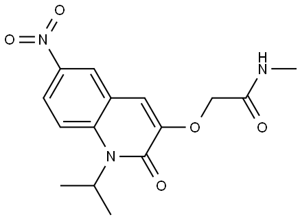 Acetamide, 2-[[1,2-dihydro-1-(1-methylethyl)-6-nitro-2-oxo-3-quinolinyl]oxy]-N-methyl-,2230408-36-1,结构式